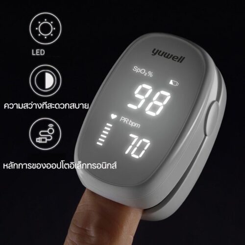 เครื่องวัดออกซิเจน เครื่องวัดชีพจร ในเลือด  Oximeter Oxygen