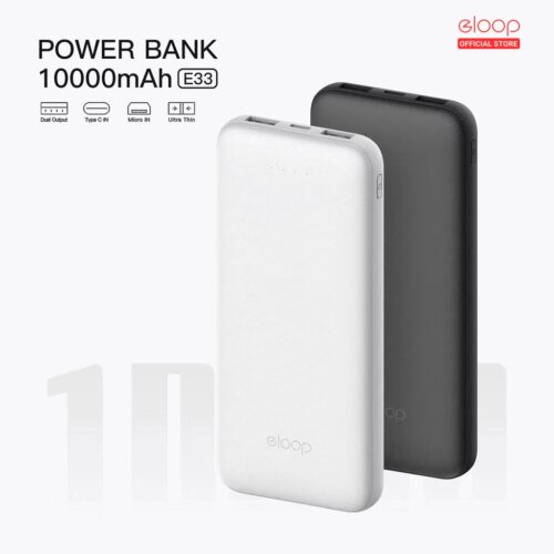 ที่ชาร์จแบตมือถือ แบตพกพา powerbankแนะนำ powerbank10000mah Orsen by Eloop E33