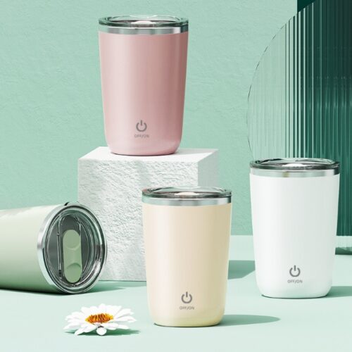 แก้วชงอัตโนมัติ self stirring mug แก้วชงกาแฟออโต้