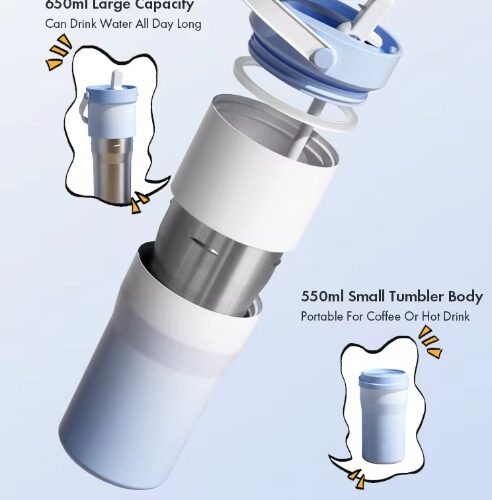 แก่วสแตนเลส 2 in 1 Dual Stainless Tumbler