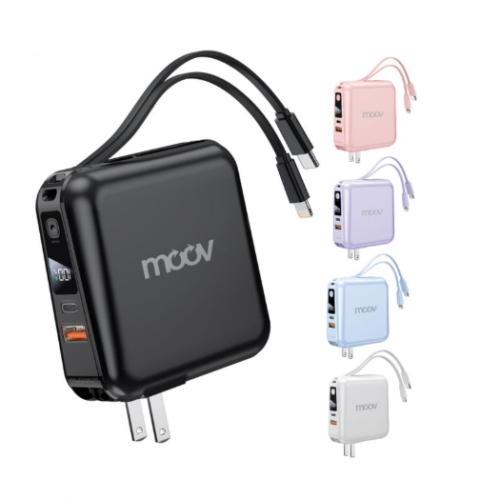 พาวเวอร์แบงค์ 15000 mah มีหัวชาร์จในตัว