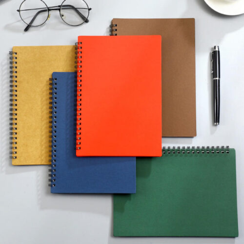 Notebook A5 ปกกระดาษคราฟ สันห่วง OEM