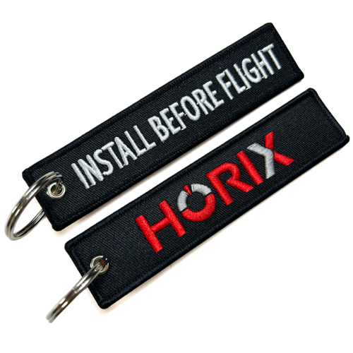 รับผลิต พวงกุญแจผ้าปัก Remove Before Flight Tag ออกแบบลวดลายได้ตามกำหนด