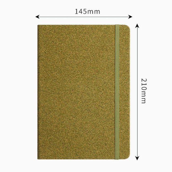 รับผลิต สมุดโน๊ต ปกกากชาเขียว ขนาด A5 Green Tea Ground Notebook ขั้นต่ำ 100 เล่ม
