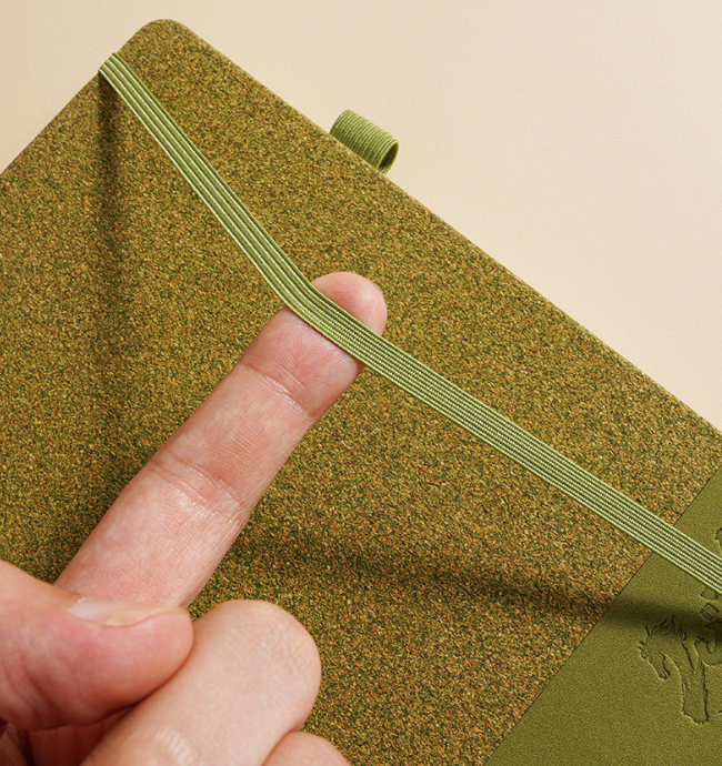 รับผลิต สมุดโน๊ต ปกกากชาเขียว ขนาด A5 Green Tea Ground Notebook ขั้นต่ำ 100 เล่ม