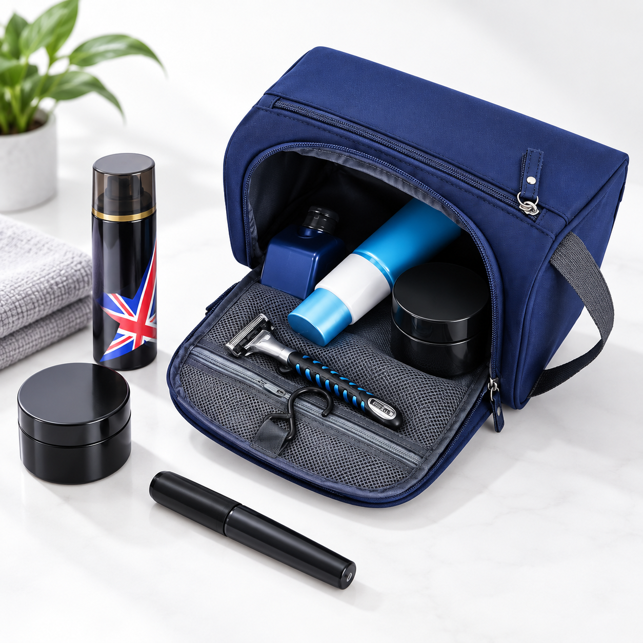Toiletry Bag with hanger ขายส่งพร้อมทำโลโก้